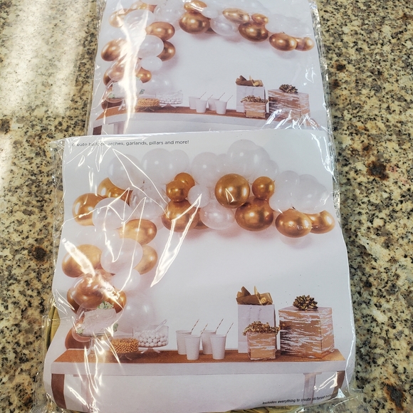 Nip set of 2 balloon garland gold and white - Picture 1 of 2